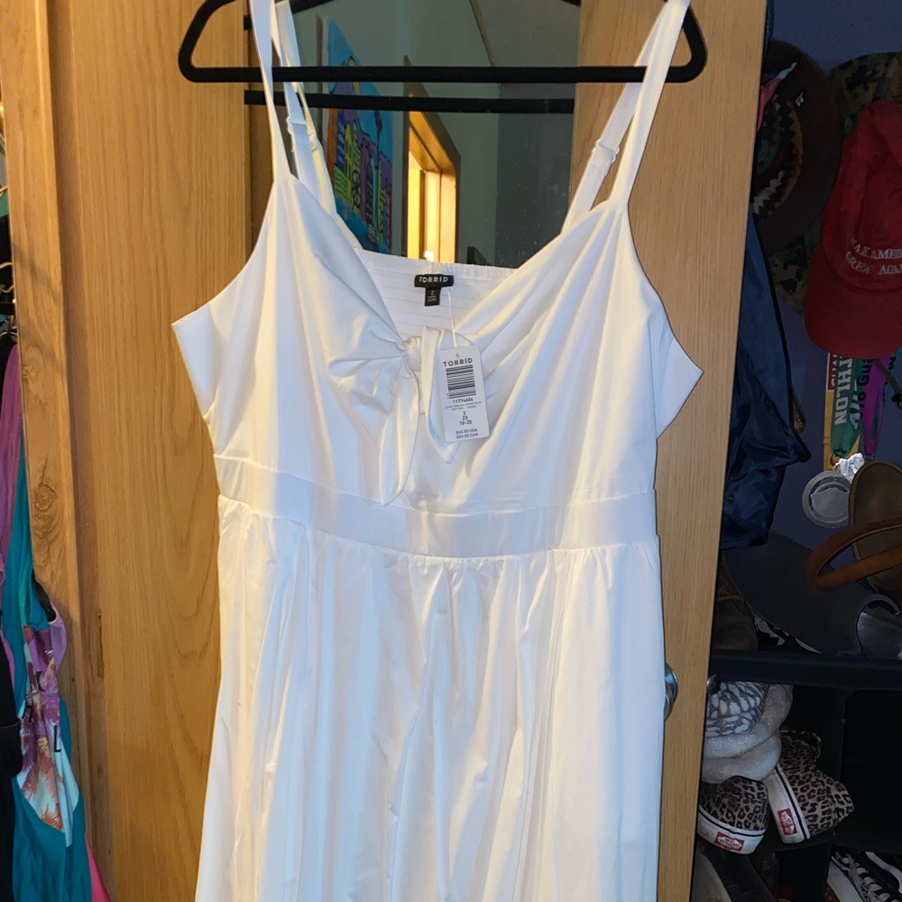 White sun dress